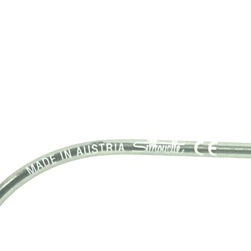 Silhouette Sunglasses M8568 /45 6075 Blue Rimless Frames with Light Blue Lenses